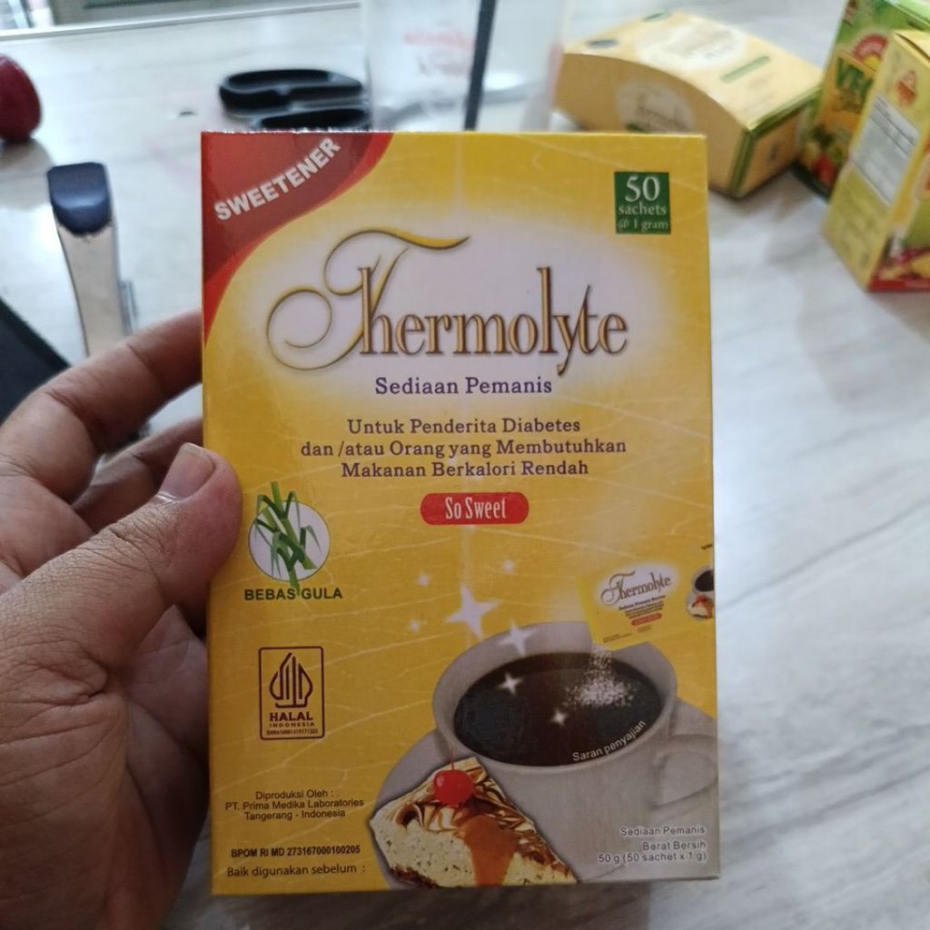 

thermolyte bebas gula isi 50 saset