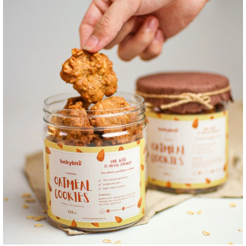 

Oatmeal Cookies - Almond (225 gr) - LUCKYBITE