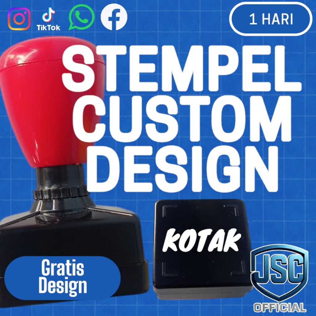 

Stempel Flash Kotak / Otomatis / Stamp / Stempel Toko /Stempel Logo / Stempel Kantor