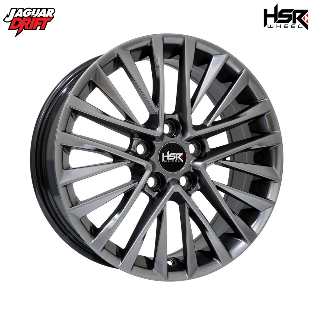 Velg Racing Ring 17 Untuk Mobil Brv, Hrv, Alphard Pelek Hsr London R17 Inch Warna Hyper Black