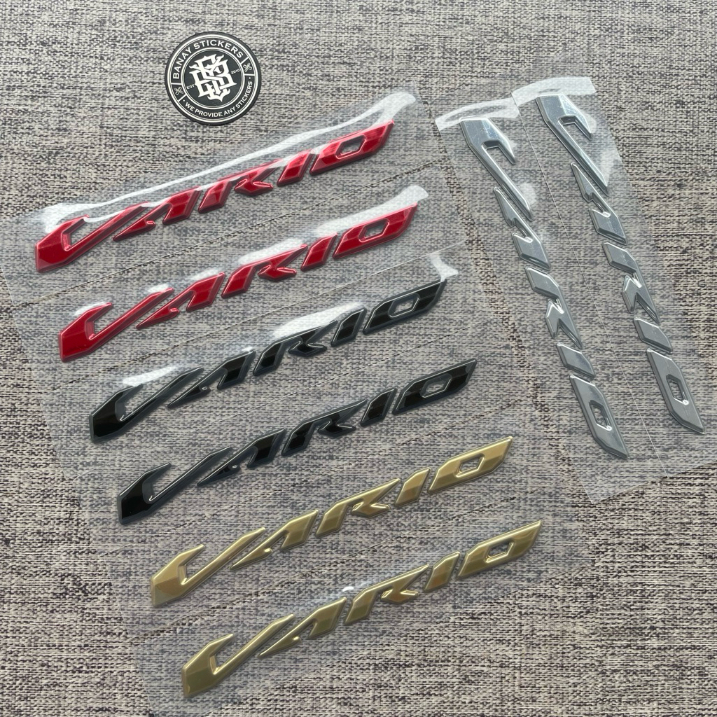 Emblem Vario 125 150 New Old Original Set Kanan Kiri