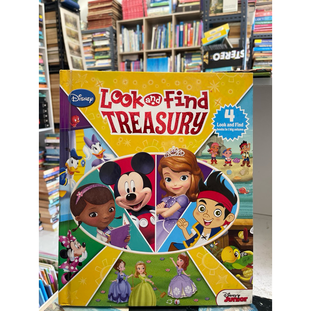 BUKU DISNEY LOOK AND FIND TREASURY 4 LOOK AND FIND BOOKS IN 1 BIG VOLUME