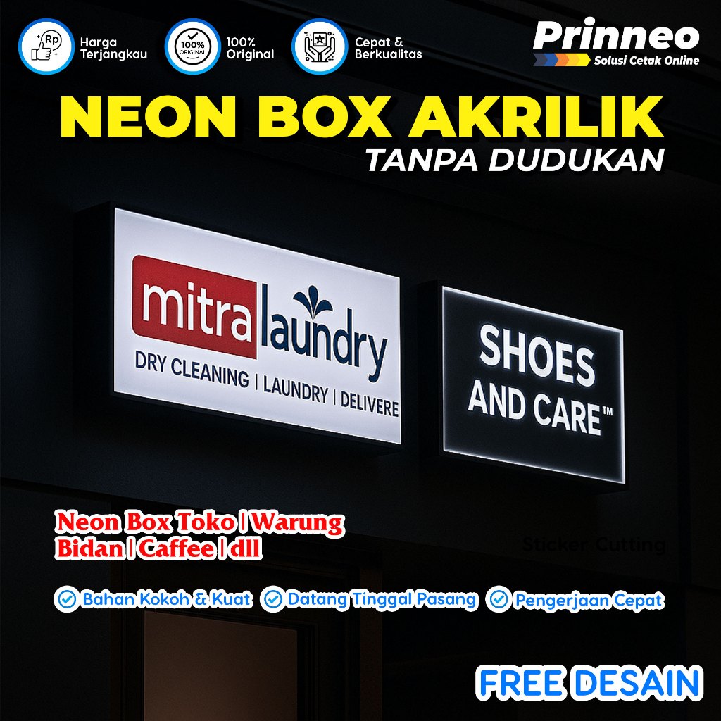NEON BOX, NEON BOX ACRYLIC, NEON BOX OUTDOOR, NEON BOX BULAT, NEON BOX AKRILIK, NEON BOX 2 SISI