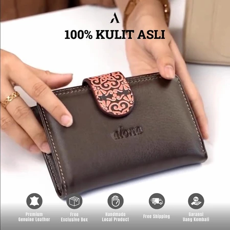 Dompet Wanita Dompet Kulit Wanita Alona Sekar Batik Dompet Kartu