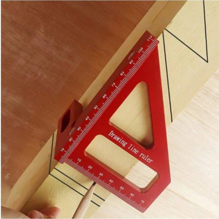 

Penggaris Siku Segitiga Siku Multi-Angle Woodworking Ruler - TO992