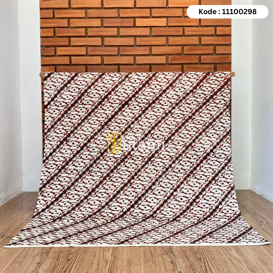 KAIN JARIK 298 BATIK CAP KOMBINASI TULIS SOGAN JOGJA MOTIF PARANG KUSUMO