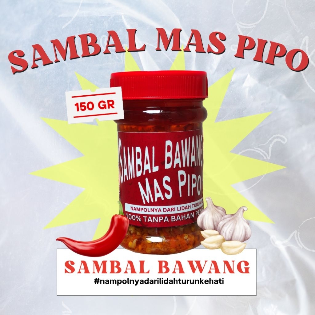 

SAMBAL MAS PIPO - Edisi Sambal Bawang 150 gram