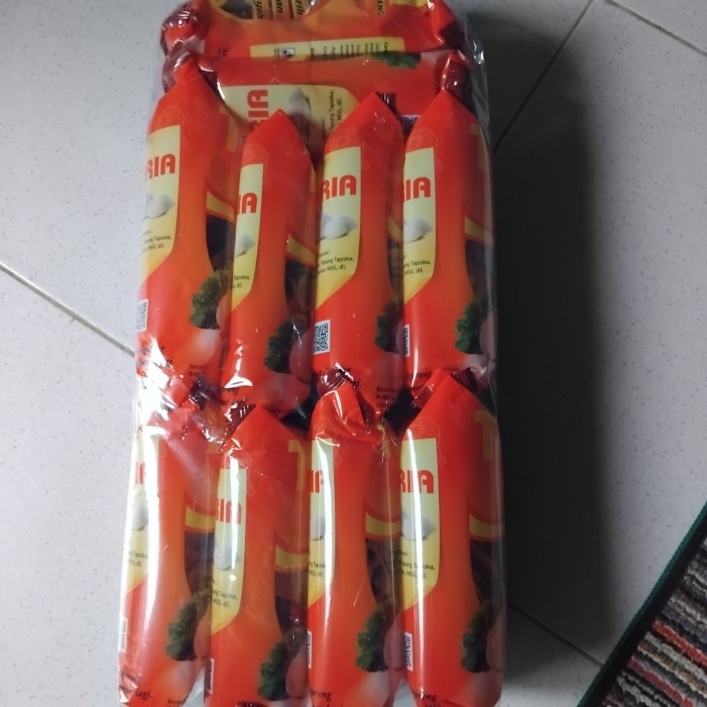 

kerupuk teria 1 ball, kerupuk bawang