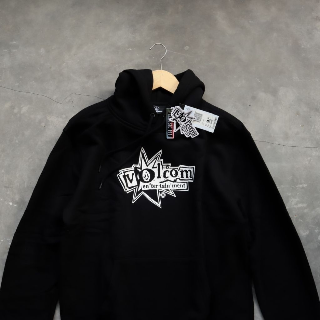 VOLCOM HOODIE V ENT BLACK ORIGINAL Resmi