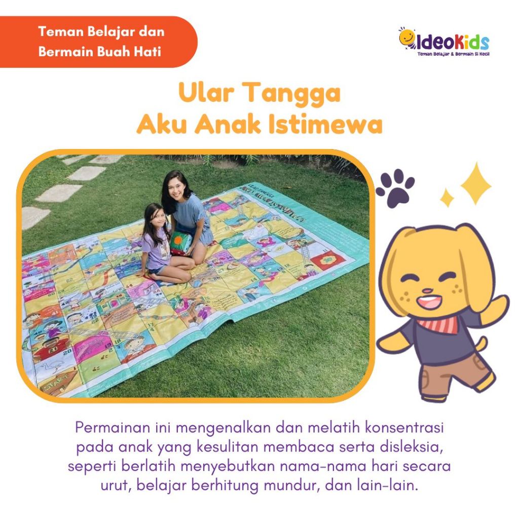 << SIZE XL >> Ular Tangga Edukatif Raksasa