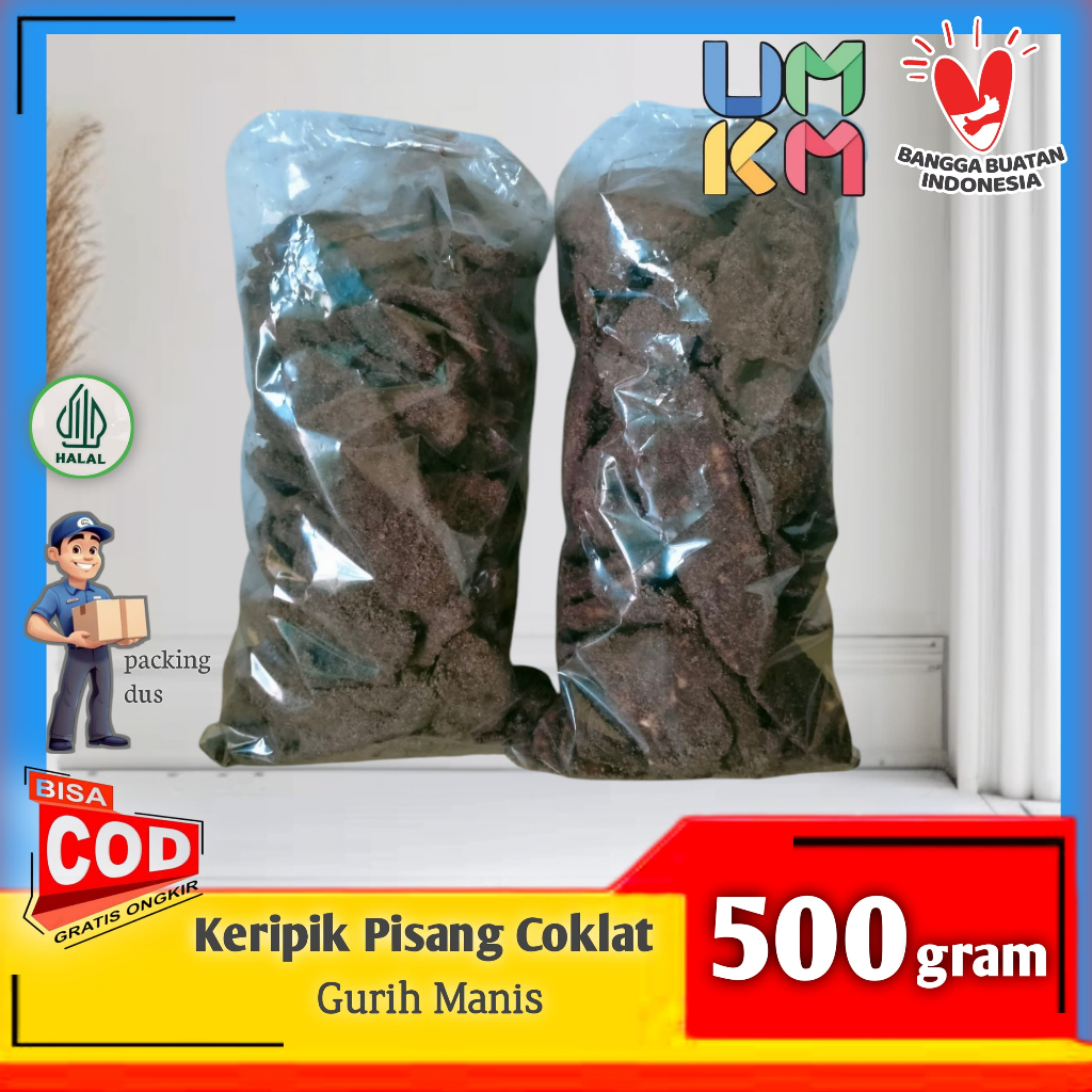 

GRATIS ONGKIR !!! Keripik Pisang Coklat renyah 500gram / keripik pisang coklat manis 500grm / pisang coklat 500gram