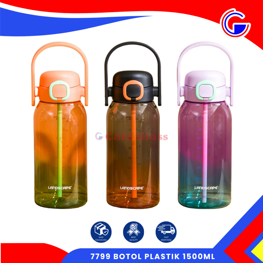 BOTOL MINUM JUMBO 1500ML | BOTOL MINUM SPORT DEWASA REMAJA | 7799 BOTOL PLASTIK SEDOTAN