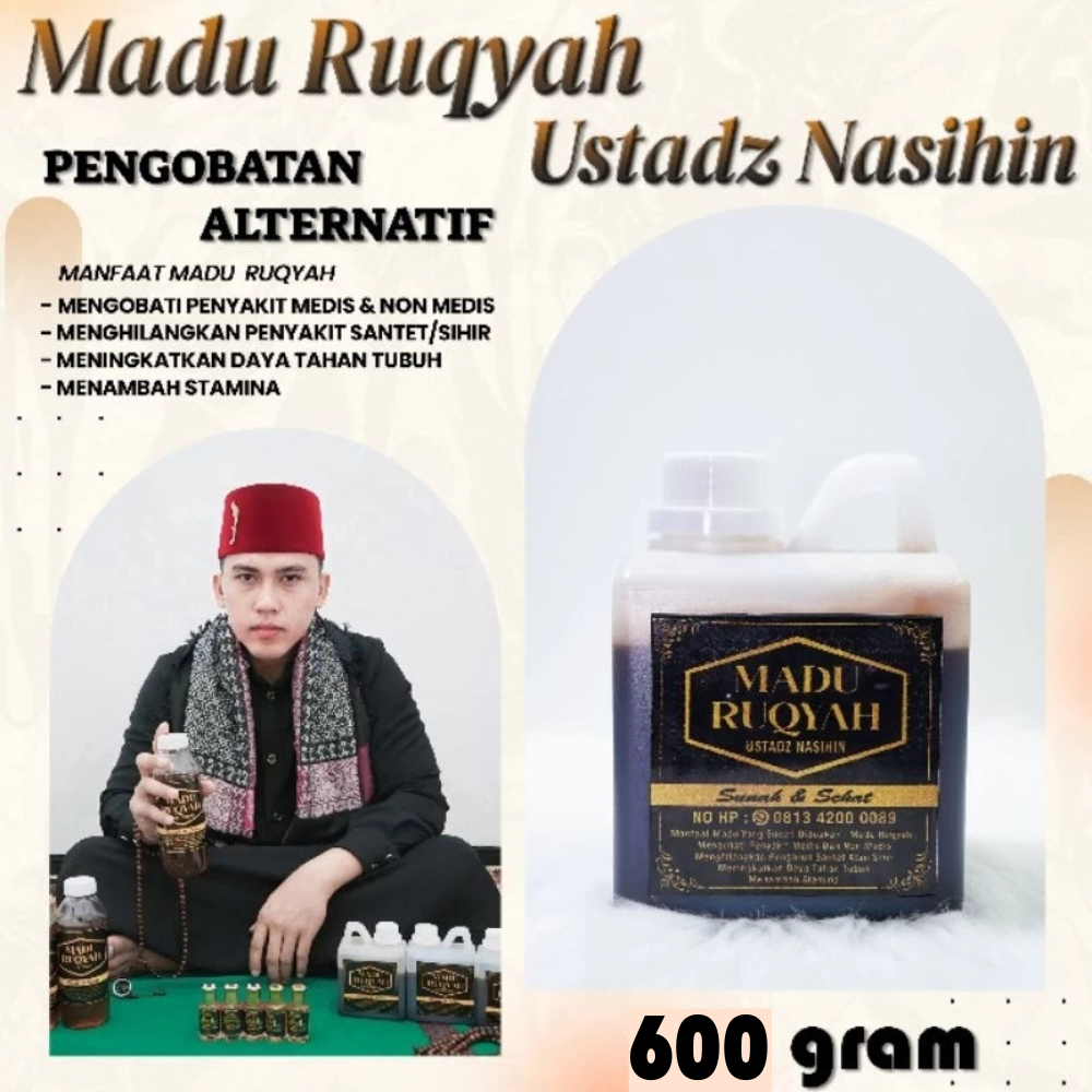 

Madu Ruqyah Hitam 300gr - 600gr, Madu kesehatan, Ustadz Nasihin Official