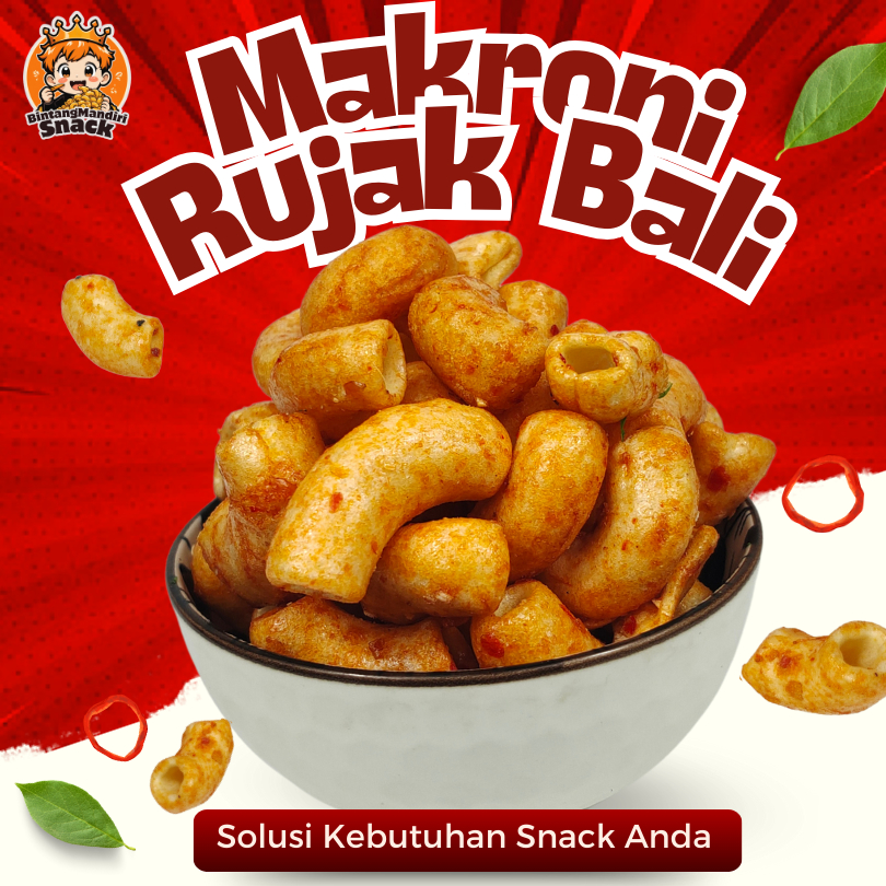 

Makaroni Pedas Manis Bumbu Rujak bali | Makroni Rujak | 120gr 200gr | Snack Kiloan, Cemilan Murah, Jajan kiloan, camilan | Bimand.Snack