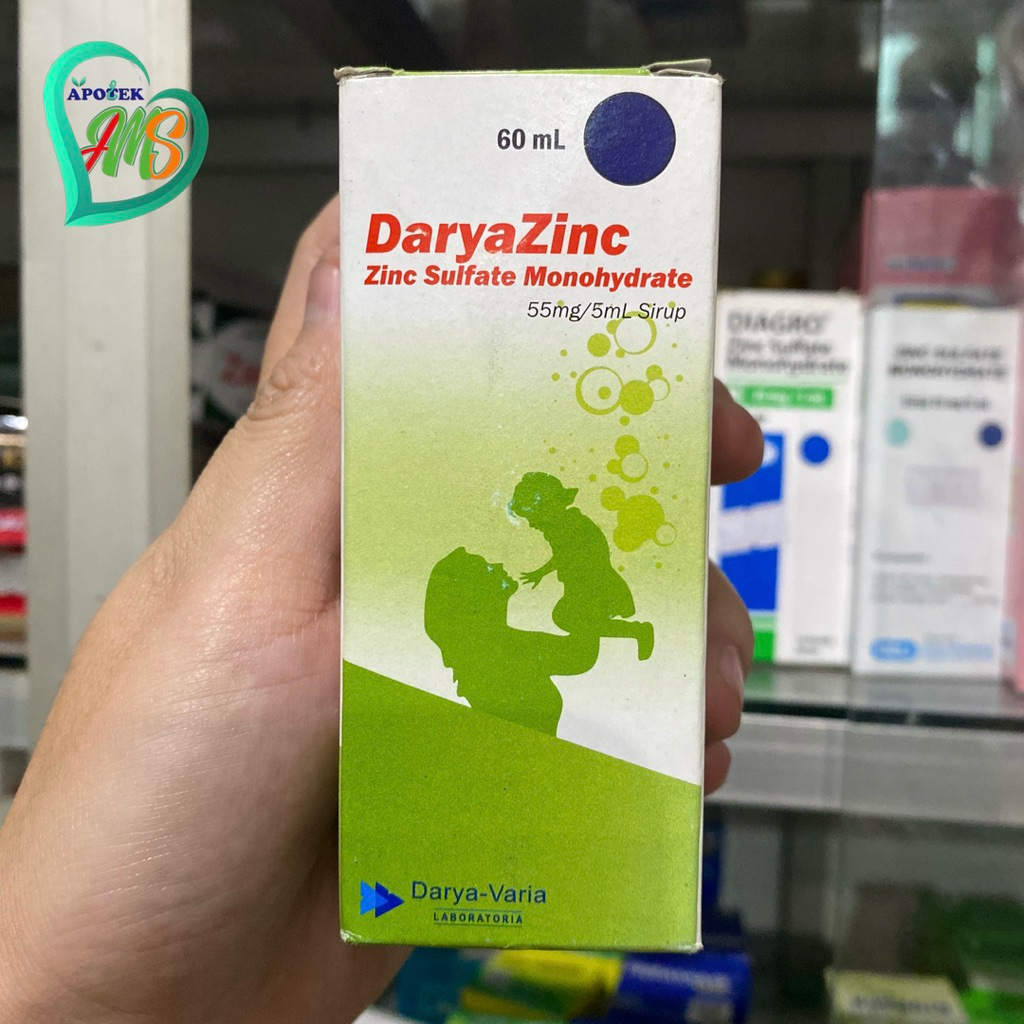 DaryaZinc Sirup | Zinc Sulfate Monohydrate | 60 Ml