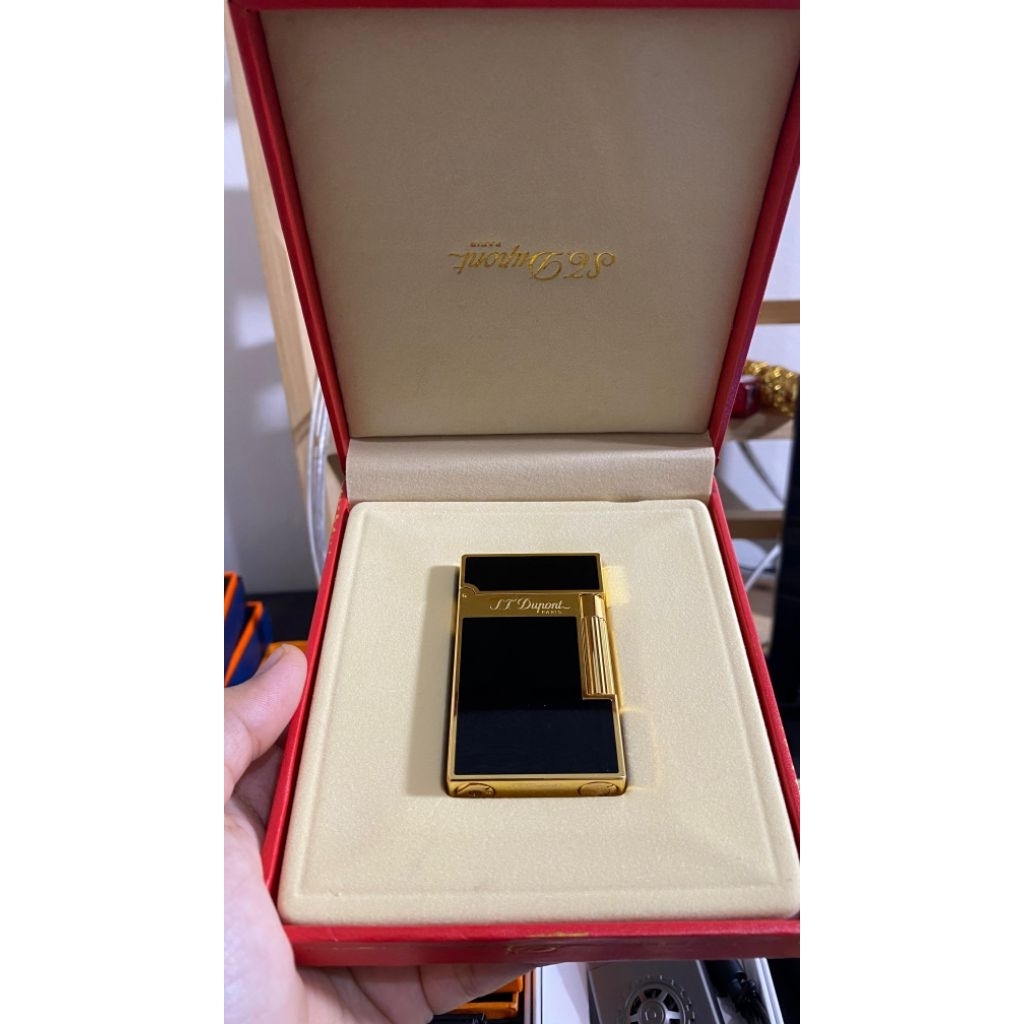 Korek Api St Dupont Paris Black Gold Luxury