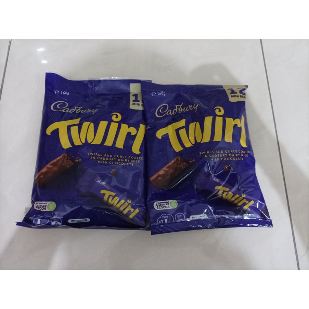 

Cadbury Twirl Original mini bars chocolate austalia