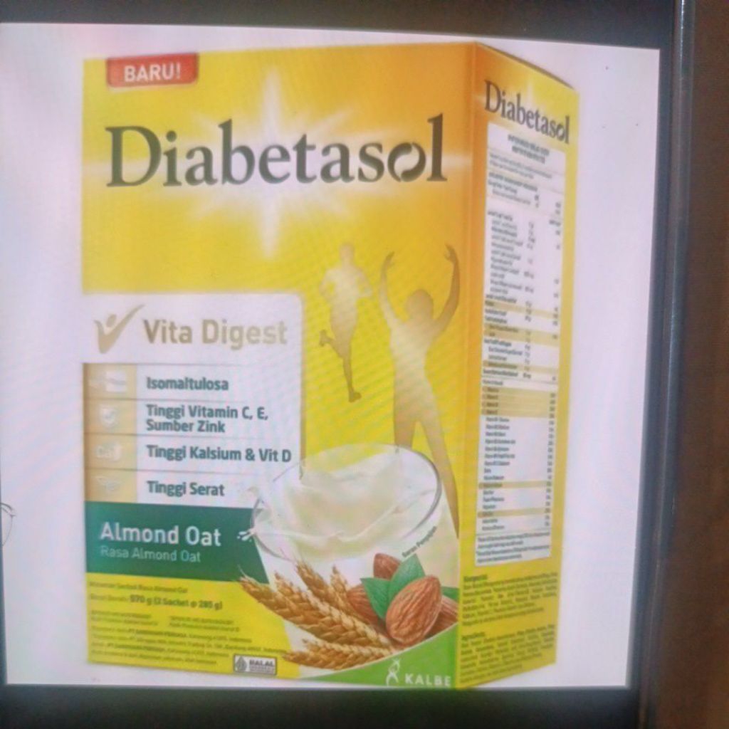 

diabetasol almond oat 570 gram box ed Januari 2026