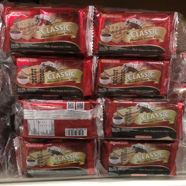 

Khong Guan Chocolate Wafer Classic isi 10pcs/pack