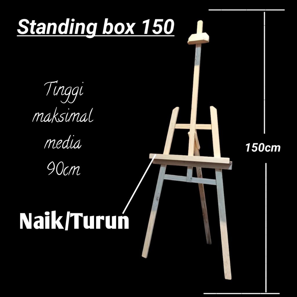 

Standing BOX FLOWER 150CM/6/8CM (NAIK/TURUN) DR. EASEL