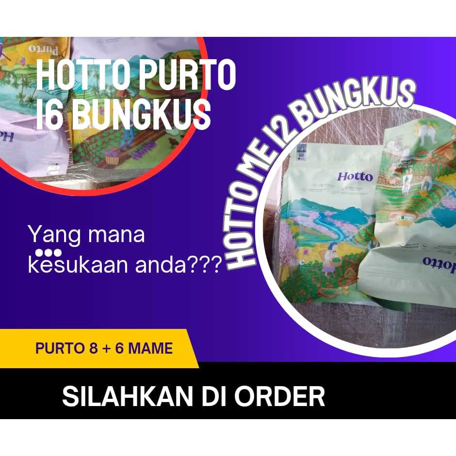

Hotto Purto isi 16 Bungkus Dikirim Dari Banjarmasin
