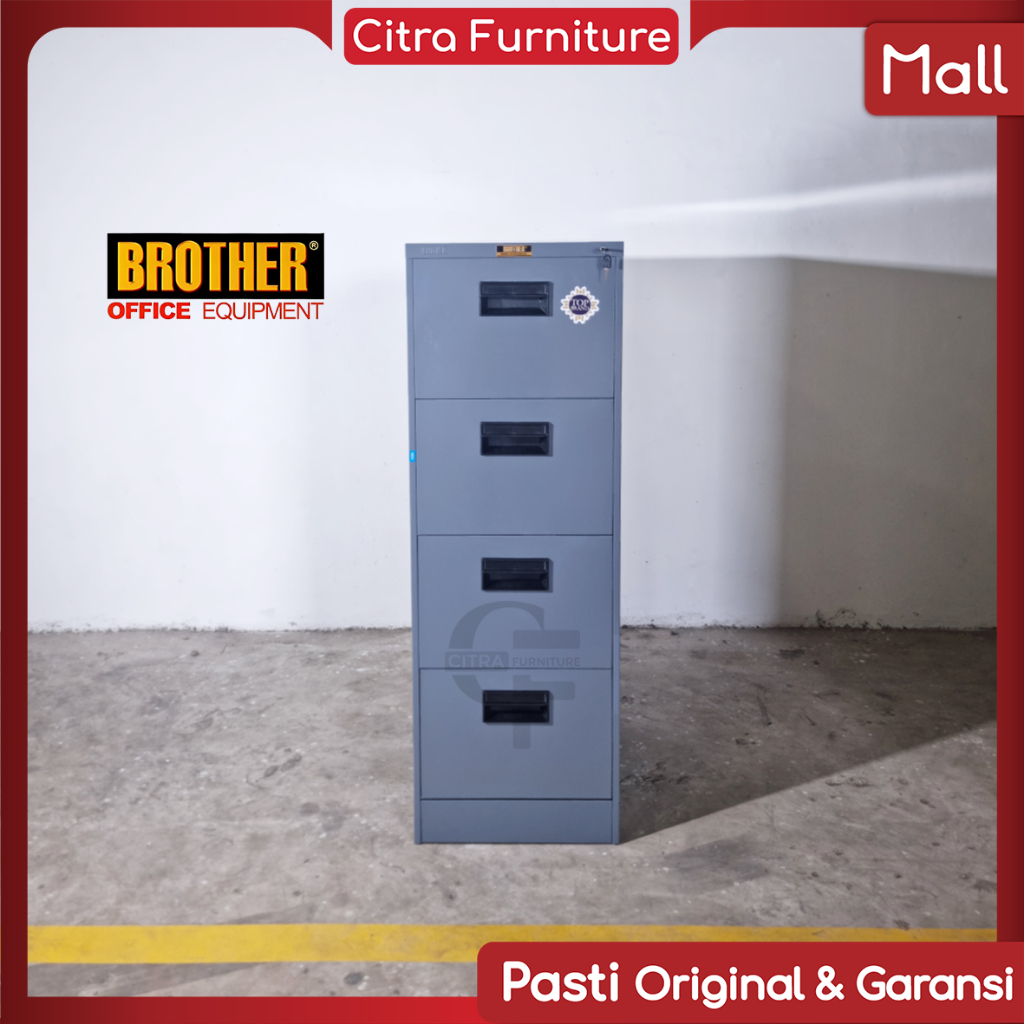 BROTHER Filling Cabinet Besi 4 Laci B 104 | Filling Kabinet Kantor Drawer
