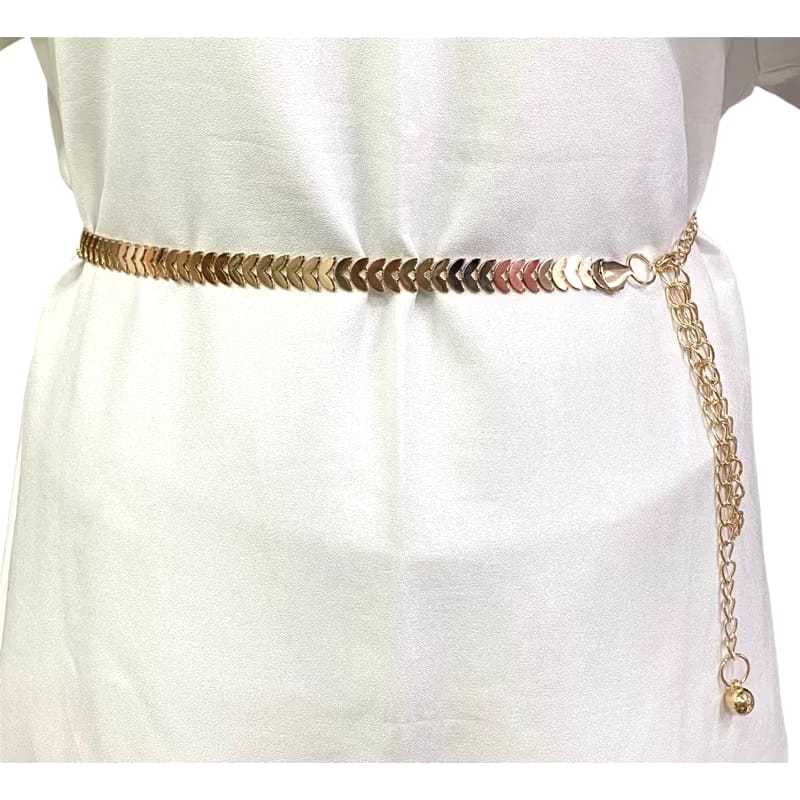 BELT WANITA MODEL RANTAI / IKAT PINGGANG WANITA / FASHION BAJU / TALI PINGGANG LP 90 CM