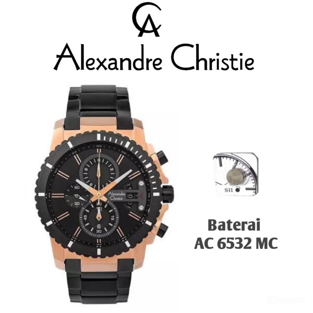 Baterai Original untuk Jam Tangan Alexandre Christie Type AC 6532 MC