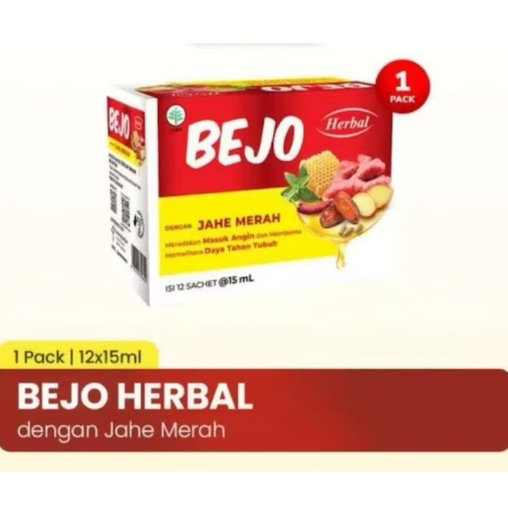 

BEJO JAHE MERAH SEPAK ORIGINAL 12sachet per box masuk angin herbal bintang tujuh toedjoe extra daya tahan tubuh