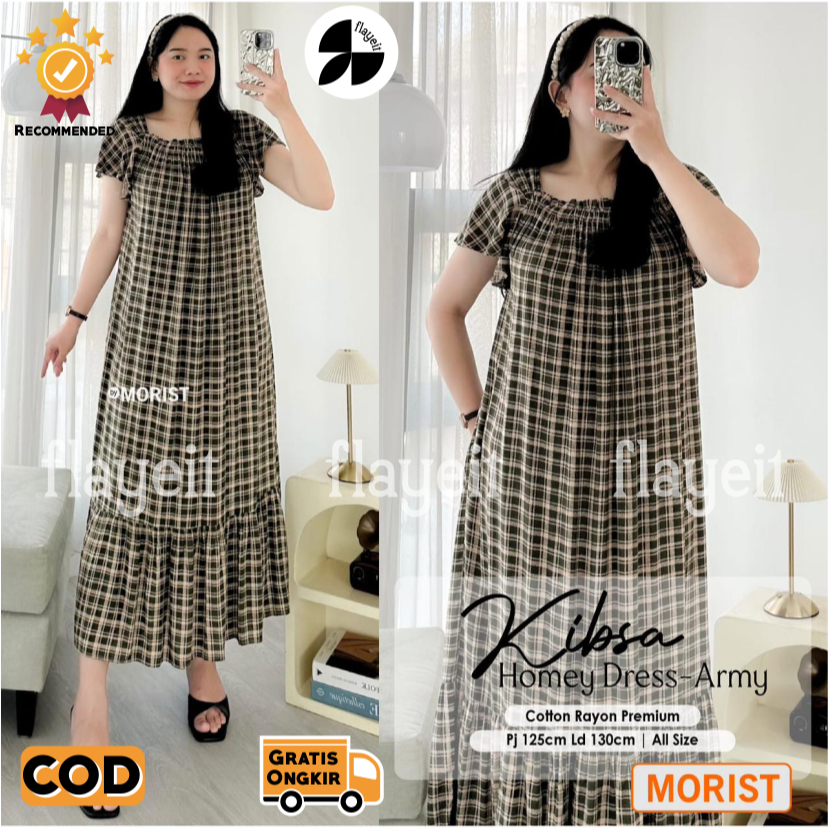 daster wanita remaja rayon premium kekinian korea terbaru Kibsa homey dress