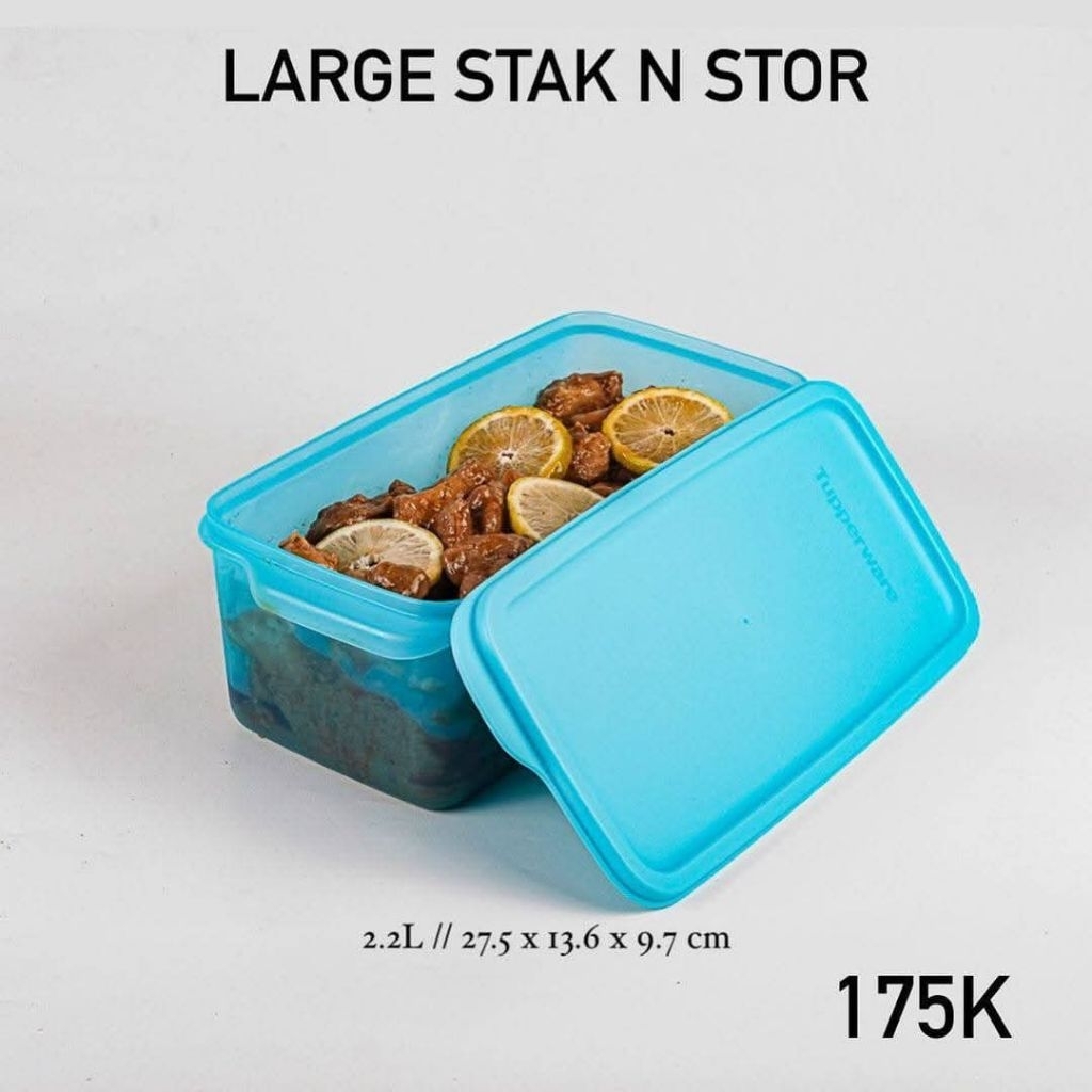 Large stak n stor 2'2L tupperware