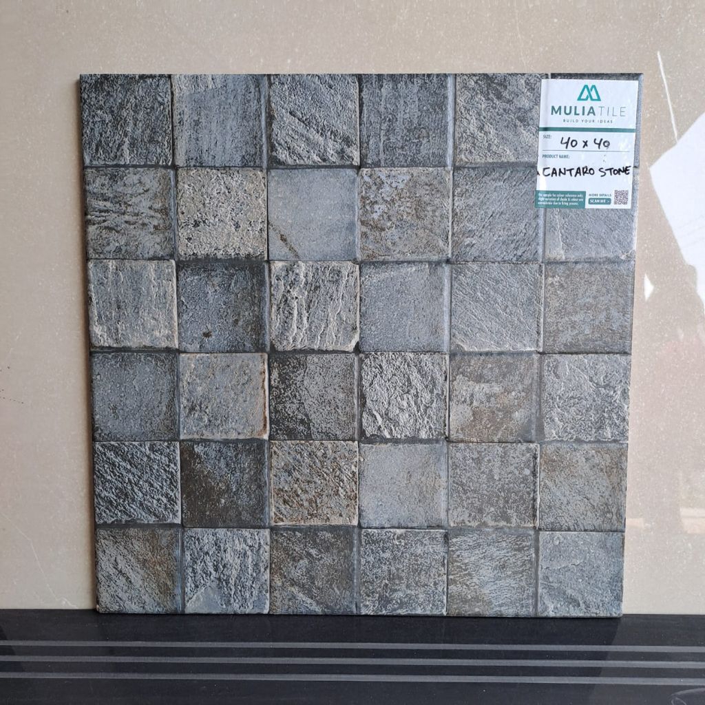 Keramik Batu Alam motip andesit 40x40 stone cantaro (CHAT ADMIN/BACA DESKRIPSI SEBELUM MEMBELI)