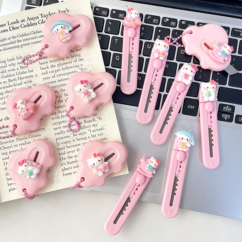 

CUTTER MINI SANRIO HELLO KITTY CUTE PINK CARTOON CUTE UNBOXING