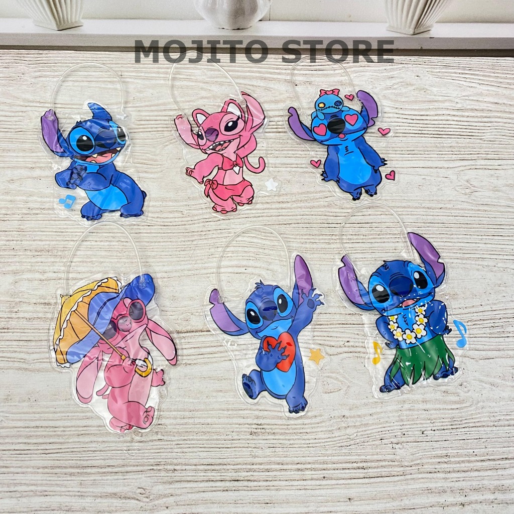

POUCH PVC LILO AND STITCH DENGAN GAGANG PEGANGAN ZIPPER ZIP LOCK ZIPLOCK MINUMAN TAS BAG BUNGKUS