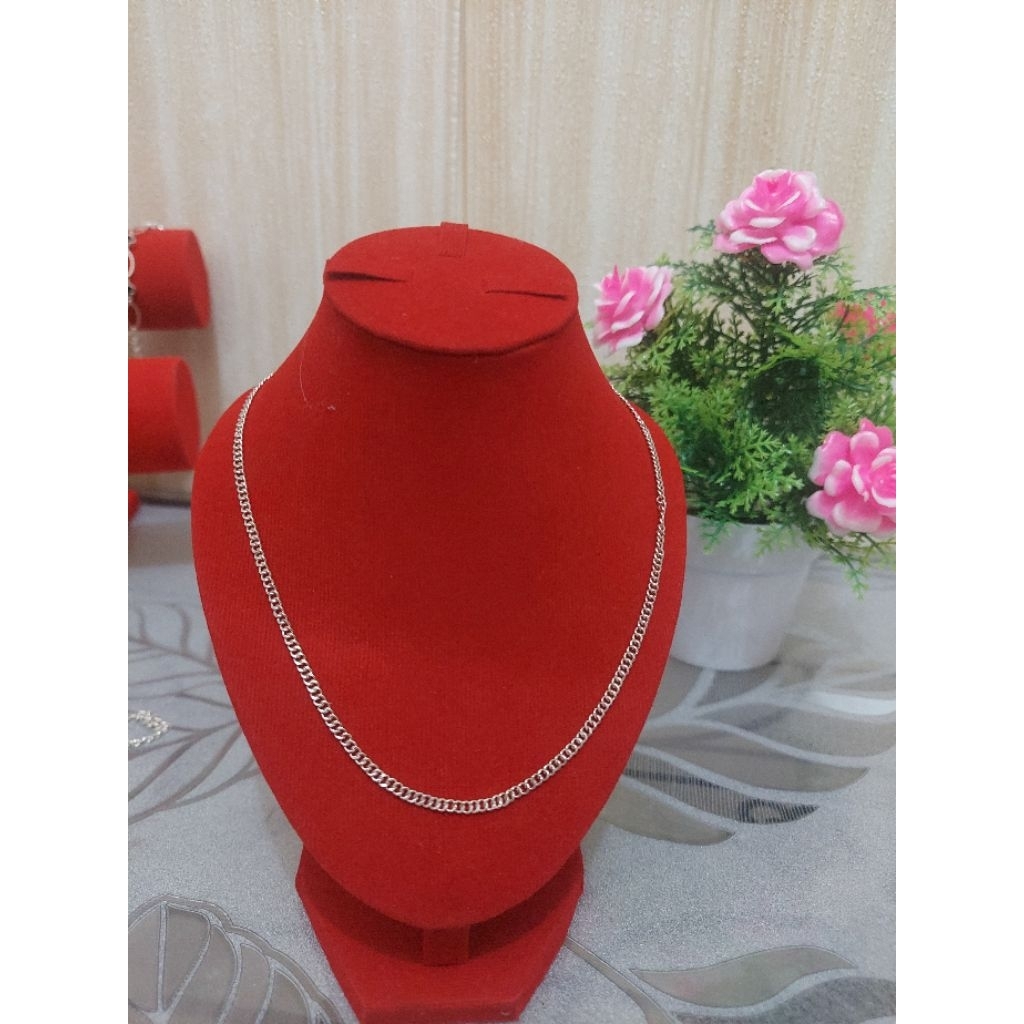 kalung perak cowok sejalur