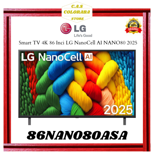 TV LG 86NANO80ASA SMART TV 86 INCH LED 4K UHD 86NANO 86NANO80 SMART TV LG 86 INCH