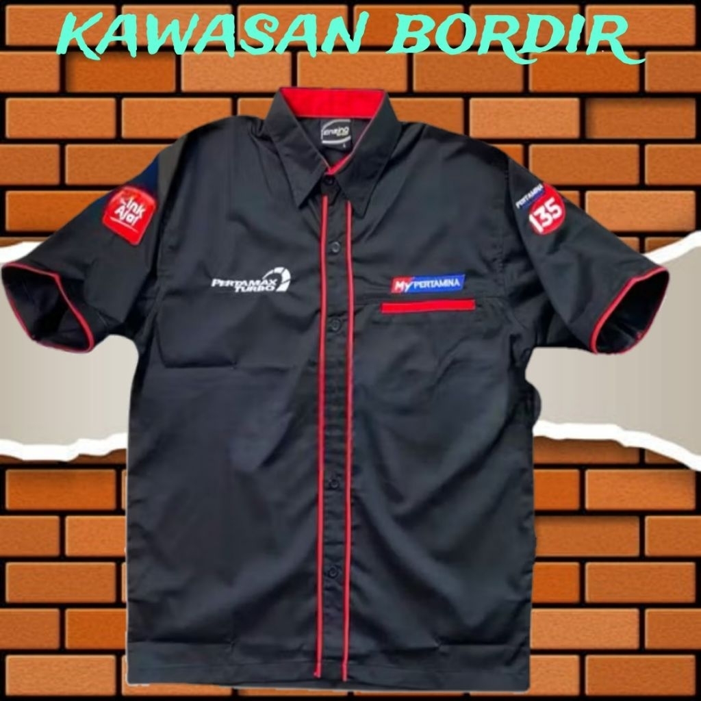 Terbaru kemeja Pertamax turbo baju Pertamax turbo seragam Pertamax turbo pdh Pertamax turbo kemeja P