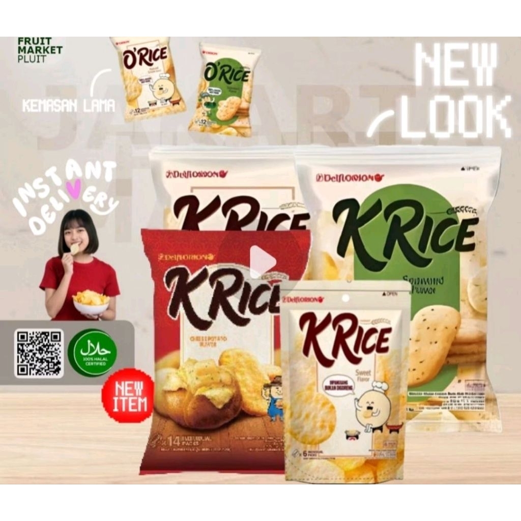 

Delfi Orion O'Rice Orice O Rice Crackers Seaweed & Sweet - Online Fresh Mart Denpasar