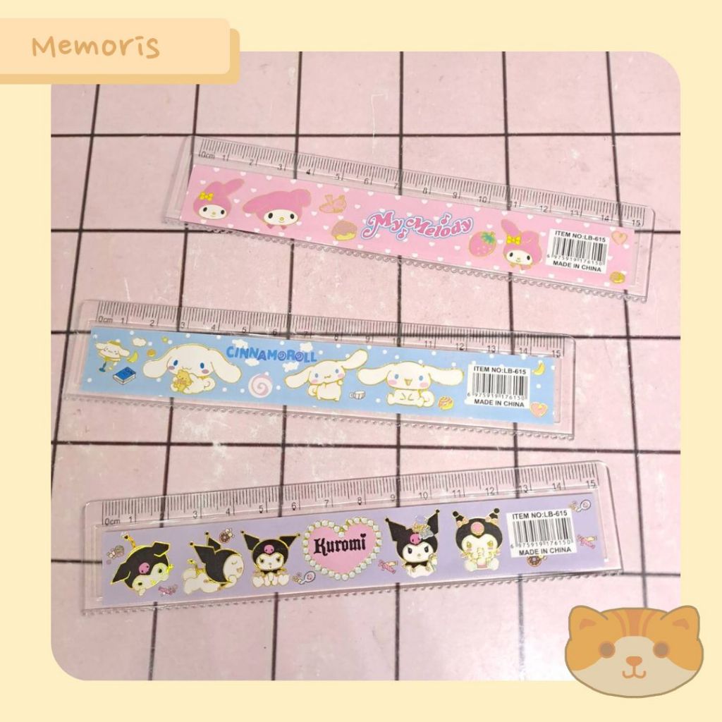 

Penggaris Garisan 15 cm Kuromi Melody Cinnamoroll