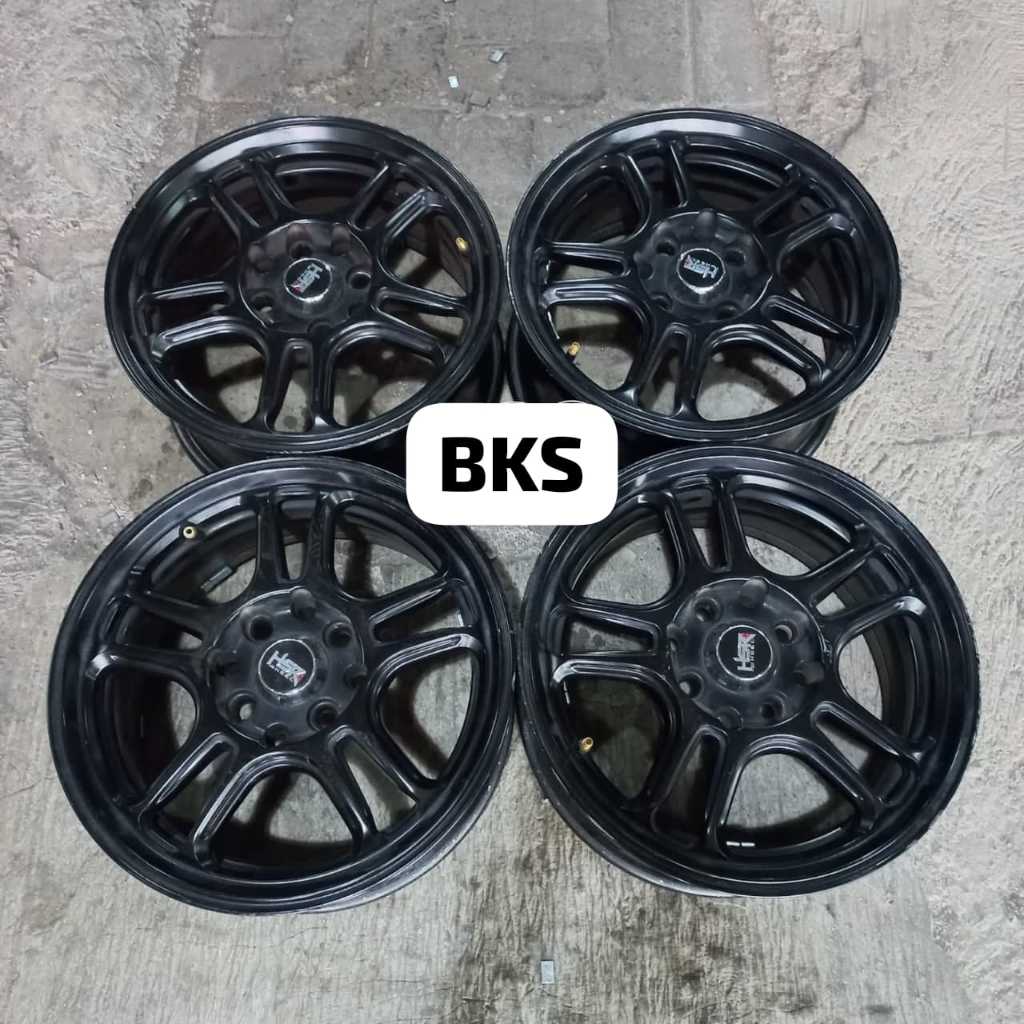 Velg Mobil Second HSR NX SPO Ring 14 Lubang 4x100/114 Cocok BRIO CALYA AGYA AVANZA XENIA DLL