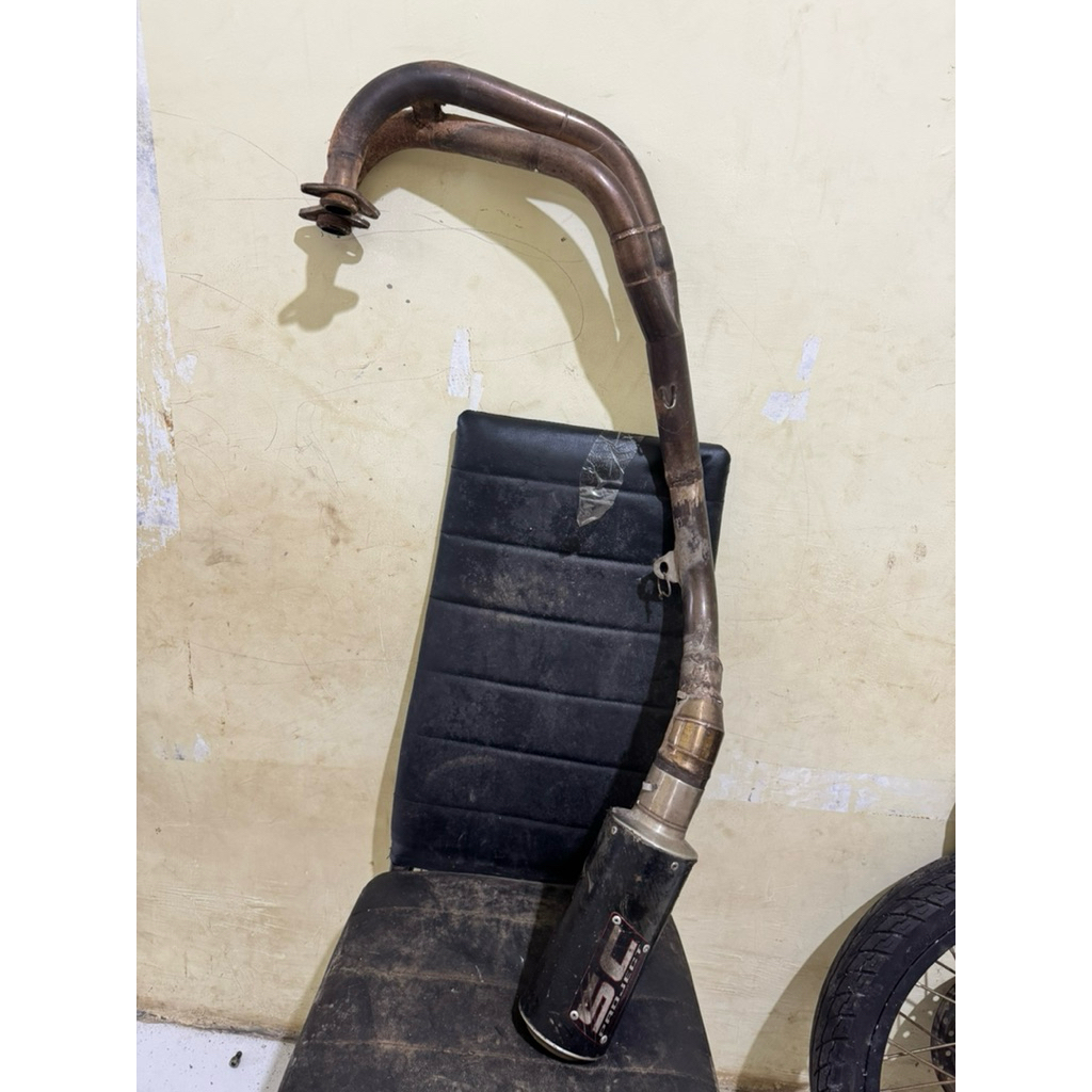 knalpot ninja 250 karbu fi 250fi z250 sc project