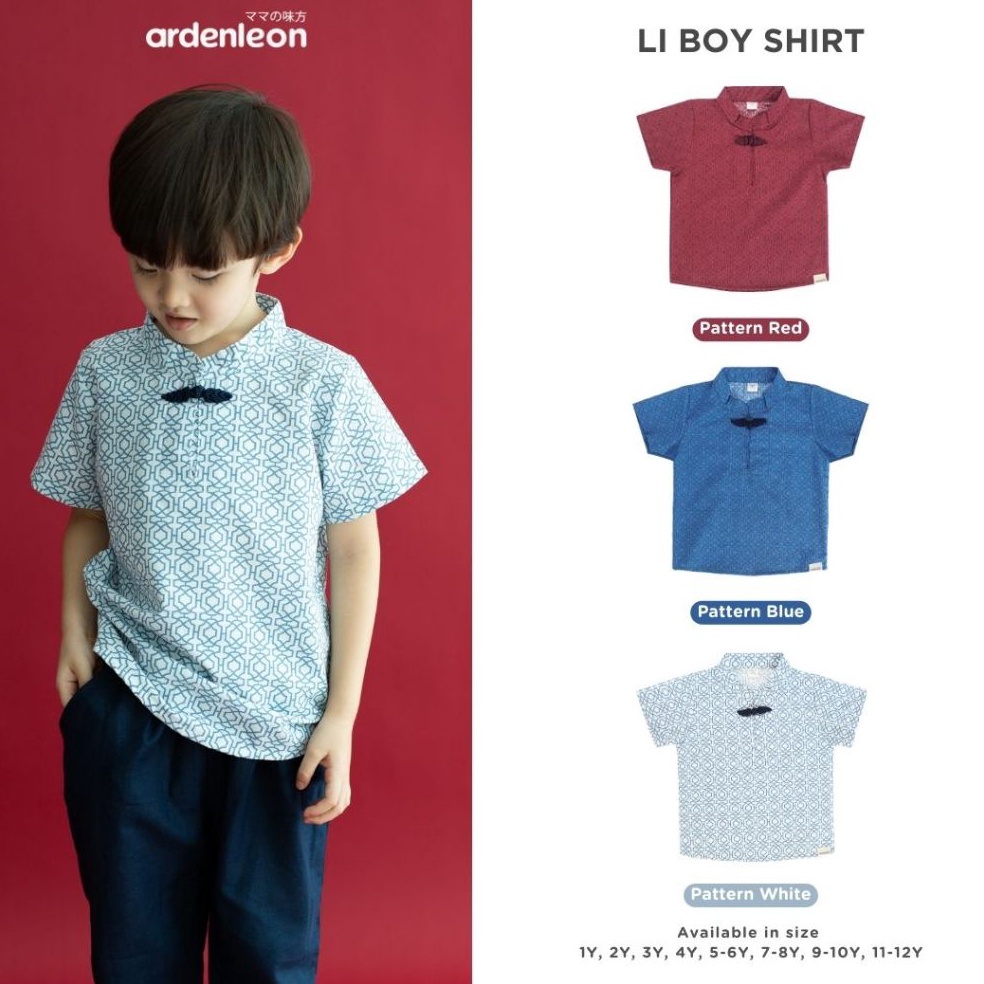 KODE B59C ARDENLEON Kemeja Imlek Lunar CNY Congsam Anak Li Boy Shirt