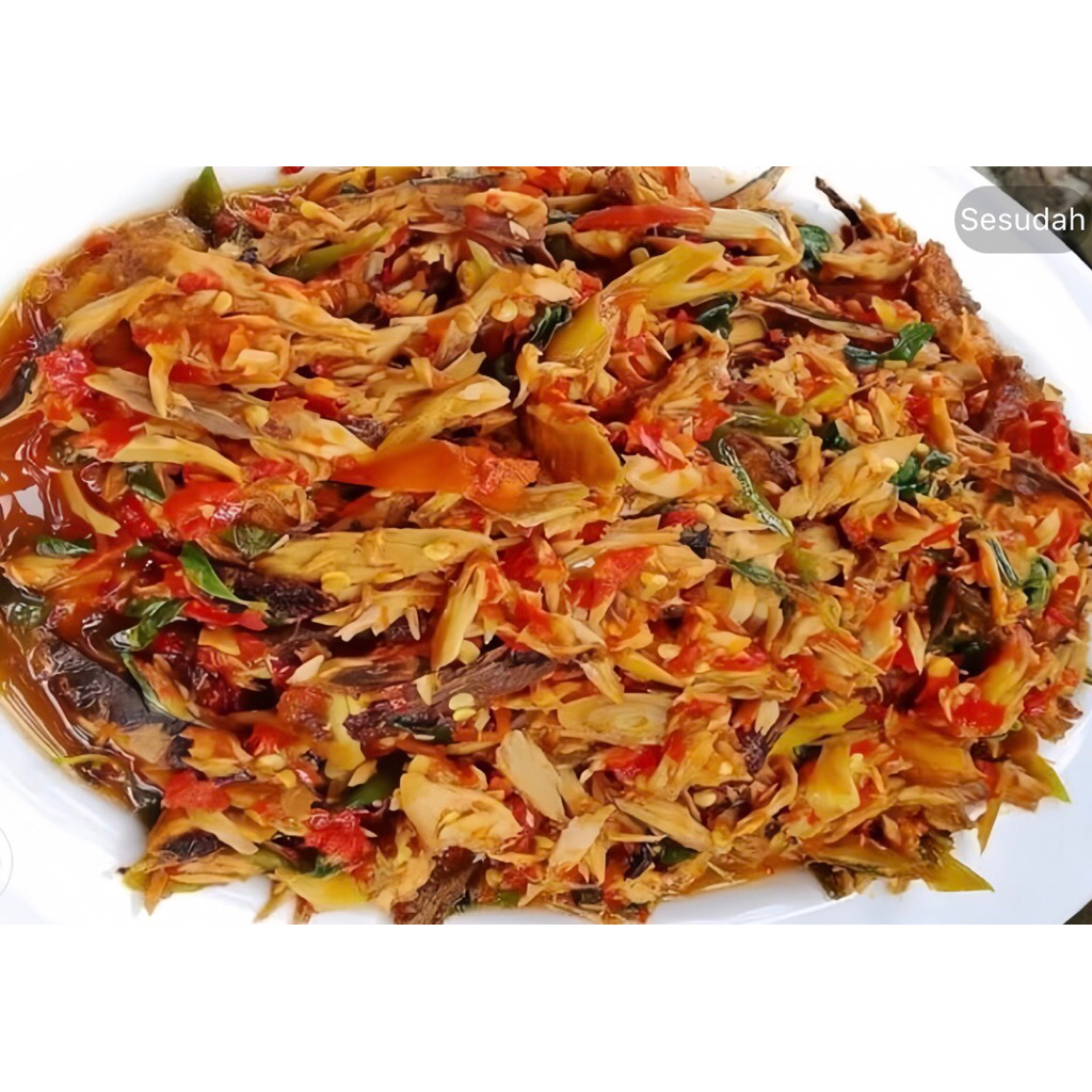 

Sambal Ikan tongkol suwir 25gr-100gr