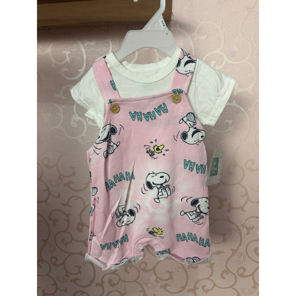 set baju anak bayi baby Original Disney Snoopy Peanut Series jumper celana kodok laki laki perempuan