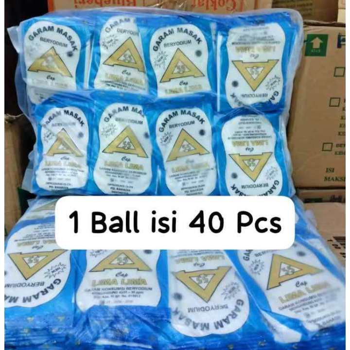 

Garam Halus Beryoudium Garam Masak Dapur 1 ball isi 40pcs