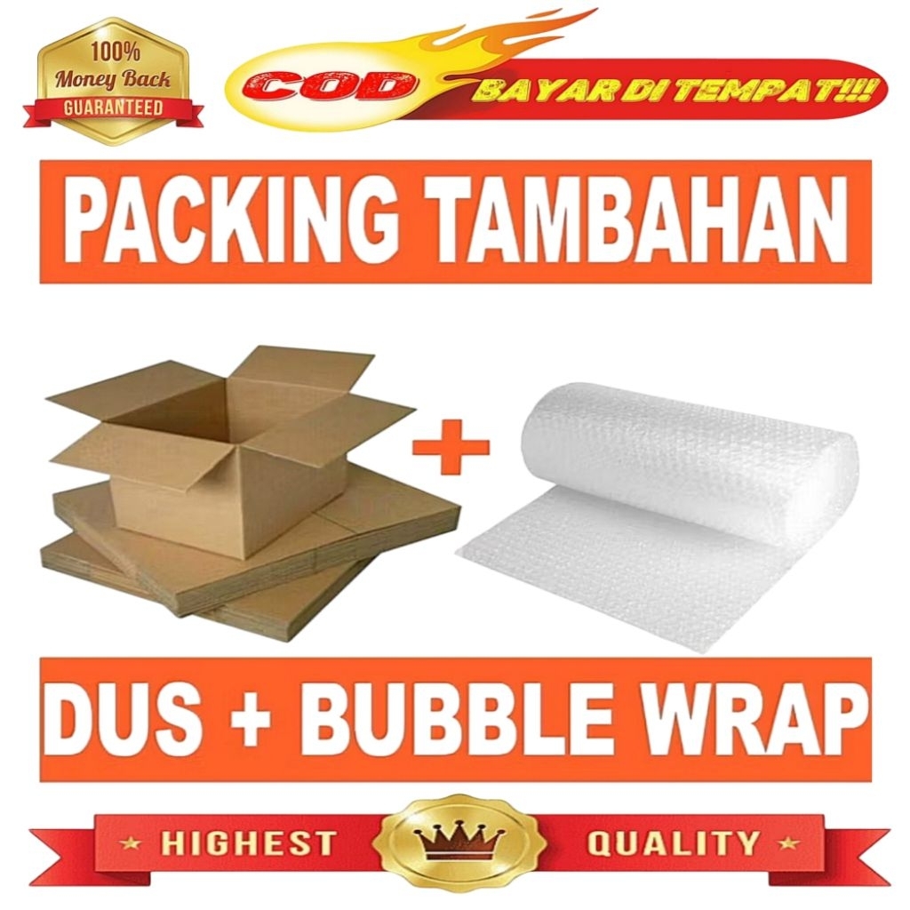 

TAMBAHAN EXTRA KARBUS + BUBBLE WRAP AGAR TAMBAH AMAN