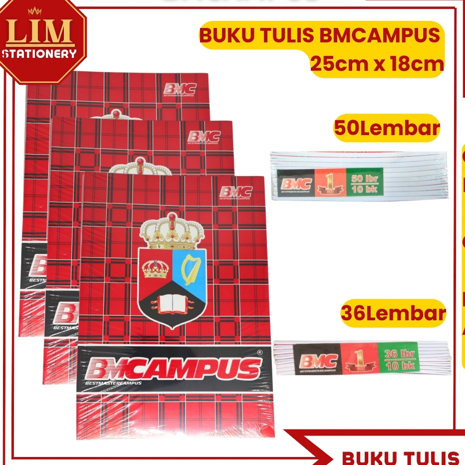 

Buku Tulis BMCampus 536 Lembar 1Pack 1Pcs