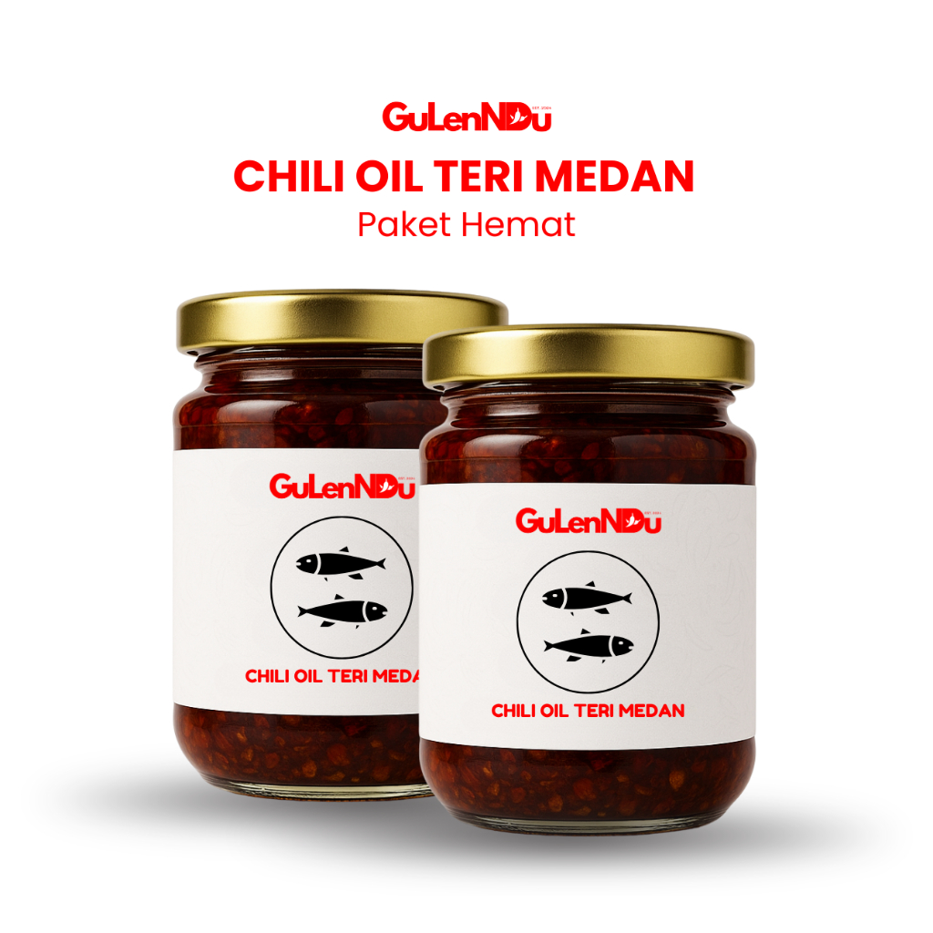 

Chili Oil Teri Medan Halal Pedas Sambal Serbaguna Paket Hemat 2 Botol Masing Masing 200 Gram