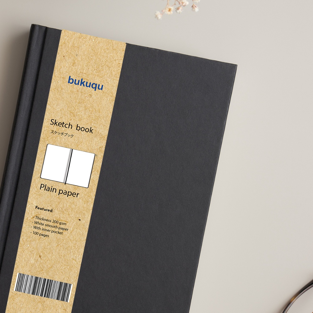 

KODE K39Q bukuqu Sketchbook Simple A5 2 gsm Notebook gambar Lukis Cat Air tebal