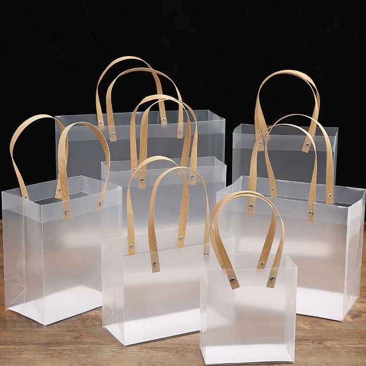 

Grosir 1buah Tas Mika Doff Transparan Hampers Goodie Bag Premium